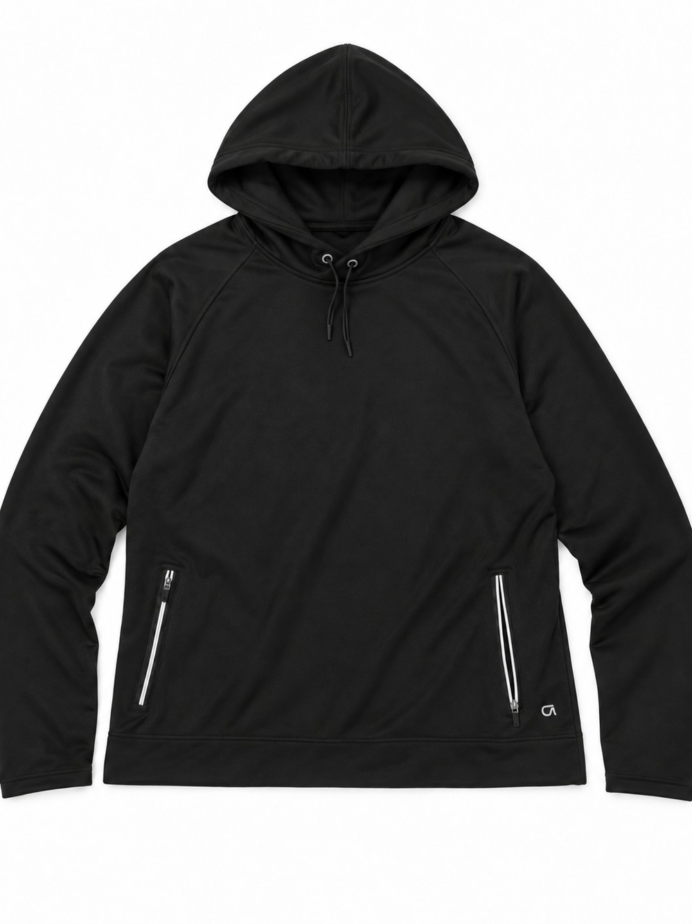 GAP Men's Black Hooded Pullover with Zippered Pockets